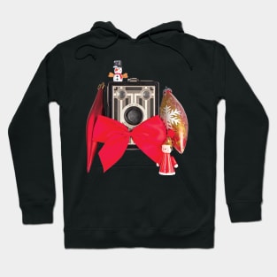 Christmas Vintage 1930s Box Camera Junior Hoodie